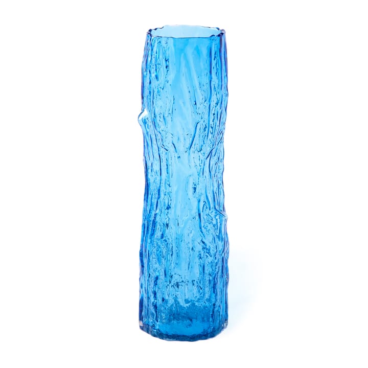 Tree log vase L 62 cm, Blå POLSPOTTEN