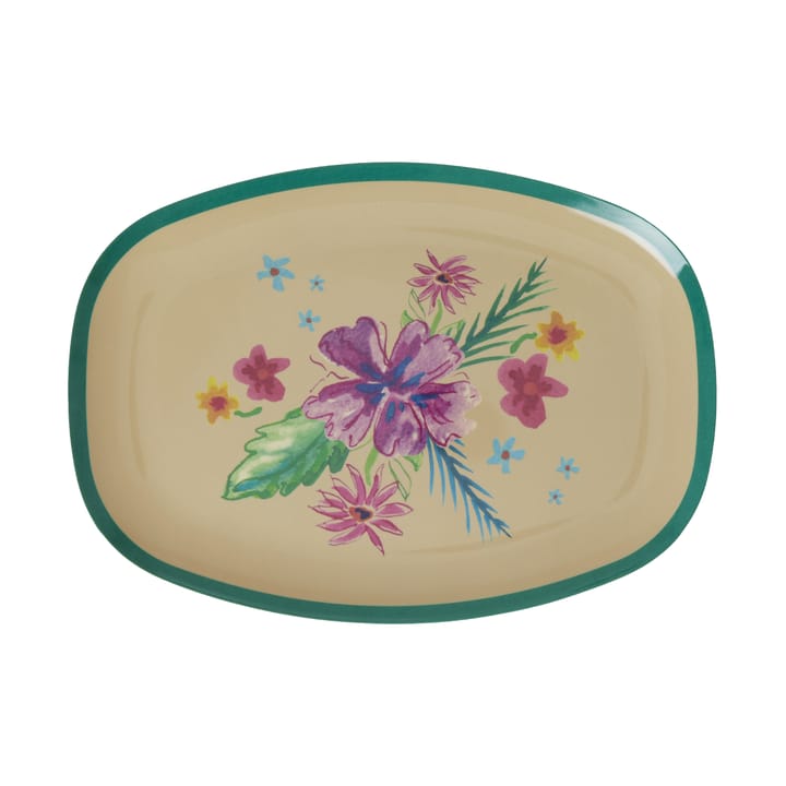 Rice melamintallerken 22 x 30 cm - Arda bloom - RICE