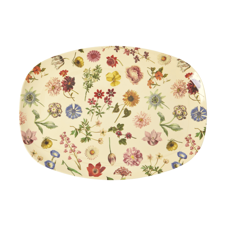 Rice melamintallerken 22 x 30 cm - Floras Dream - RICE