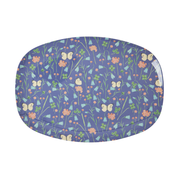 Rice melamintallerken 22 x 30 cm - Navy Blue - RICE