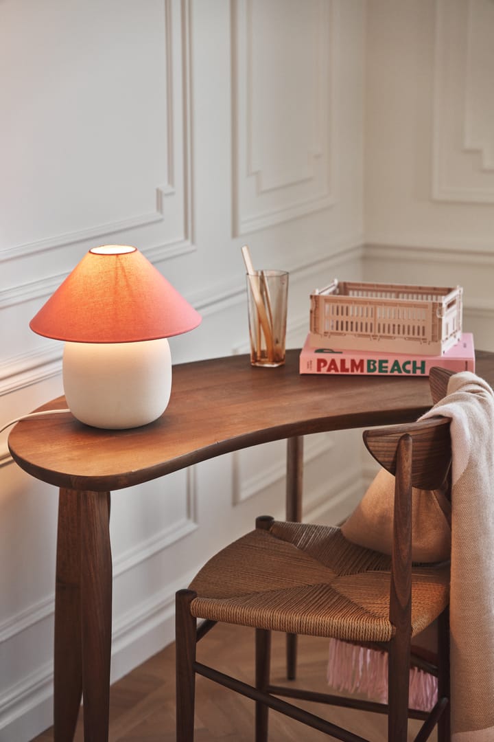 Boulder bordlampe 29 cm beige-peach Scandi Living