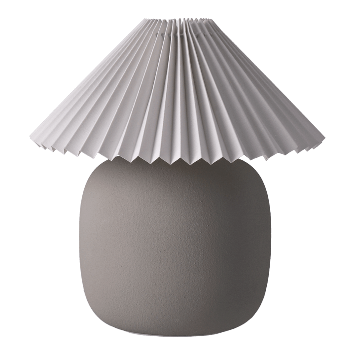 Boulder bordlampe 29 cm grey-pleated white Scandi Living