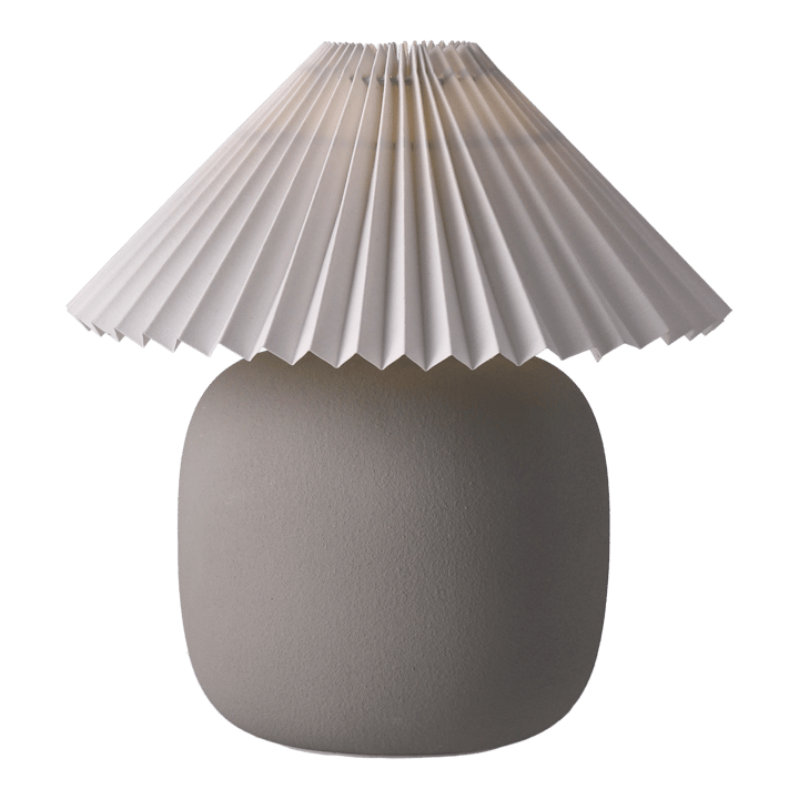 Boulder bordlampe 29 cm grey-pleated white Scandi Living