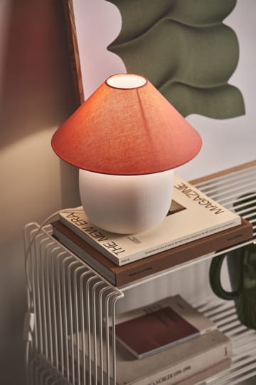 Boulder bordlampe 29 cm white-peach - undefined - Scandi Living