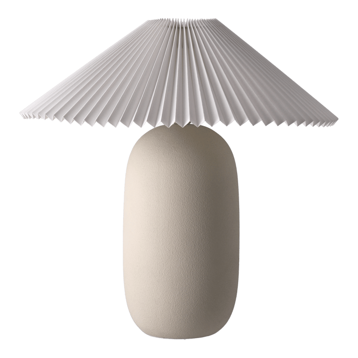 Boulder bordlampe 48 cm beige-pleated white - undefined - Scandi Living