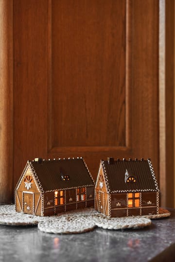 Ginger bread lys hus - 18 cm - Scandi Living