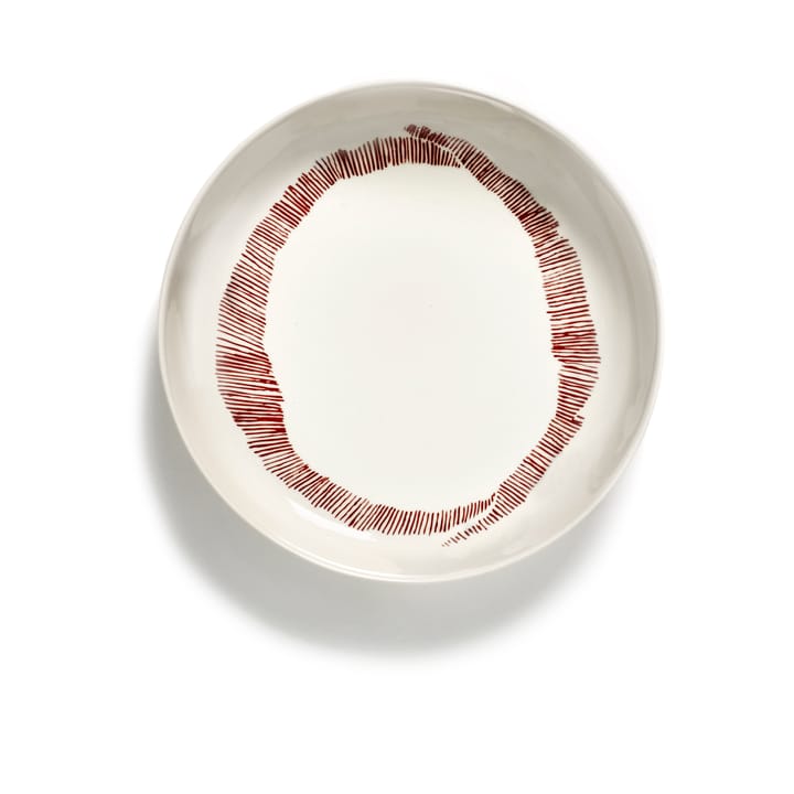 Ottolenghi Feast dyb tallerken Ø22 cm 2-pak - White stripes-red - Serax