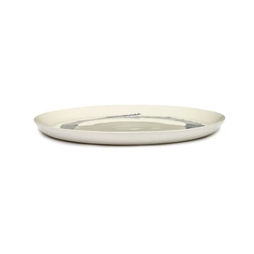 Ottolenghi Feast tallerken L Ø26 cm 2-pak - White stripes-blue - Serax