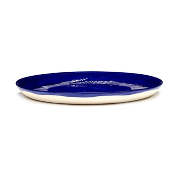 Ottolenghi Feast tallerken M Ø22,5 cm 2-pak - Dark blue stripes-white - Serax