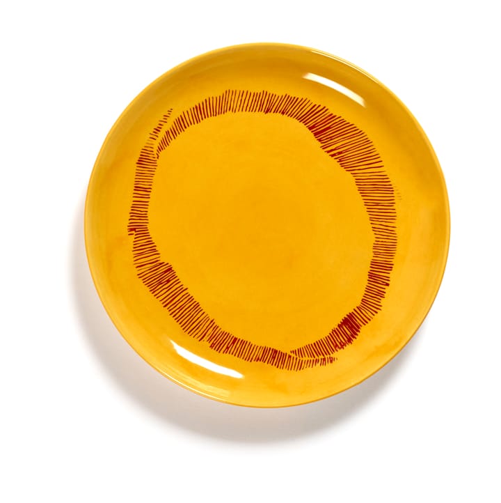 Ottolenghi Feast tallerken S Ø19 cm 2-pak - Yellow stripes-red - Serax