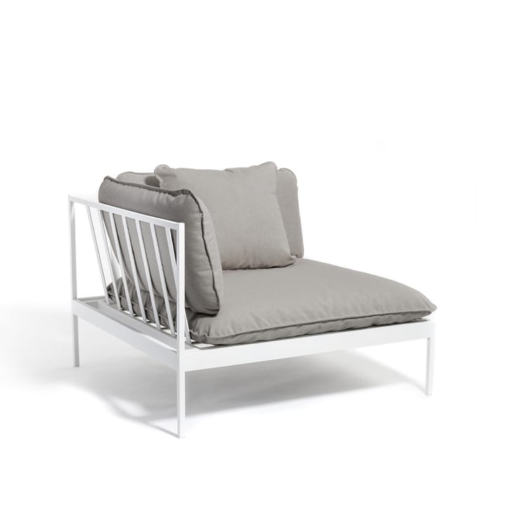 Bönan modulsofa - Fiord 551 beige, hjørnedel, lysegrå aluminiumsramme - Skargaarden