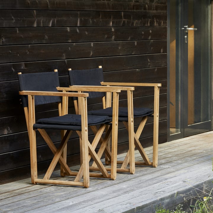 Kryss Dining armstol, Canvas natural, teak Skargaarden