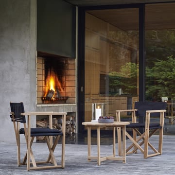 Kryss Dining armstol - Slate dark grey, teak - Skargaarden