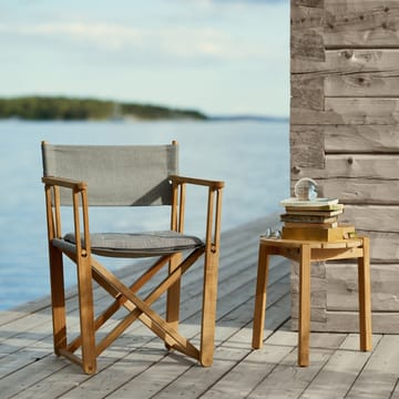 Kryss Lounge armstol - Agora Nautic white, teak - Skargaarden