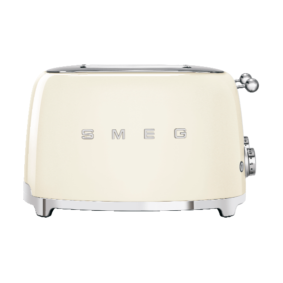 Smeg 50's Style brødrister 4x4 skiver - Crème hvid - Smeg