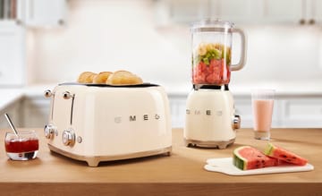 Smeg 50's Style brødrister 4x4 skiver - Crème hvid - Smeg