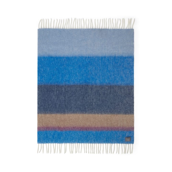 Mohair plaid - Stripe Blue, Azur & Camel - Stackelbergs