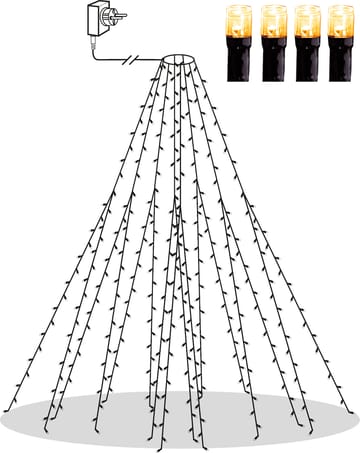 Golden lyskæde warm white - Grøn - Star Trading