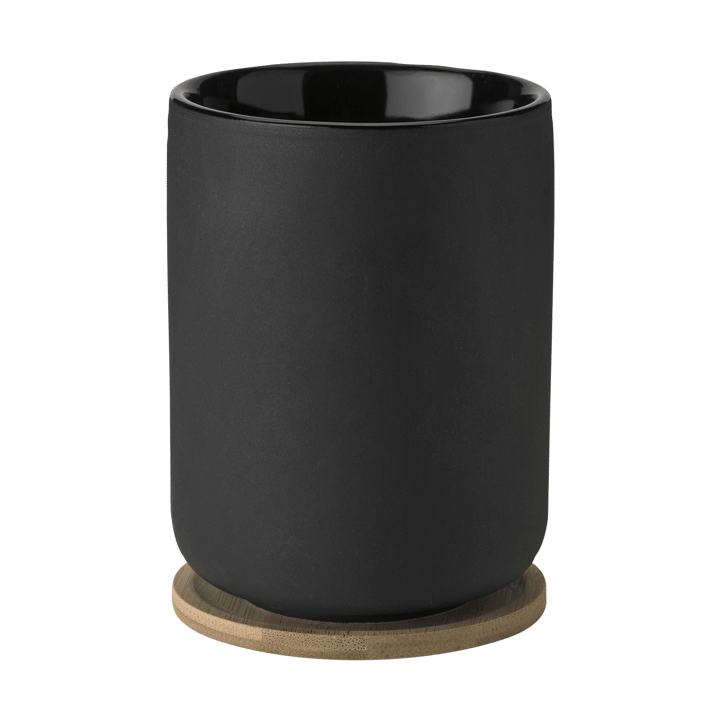 Theo termokrus med underlag 25 cl - Black - Stelton