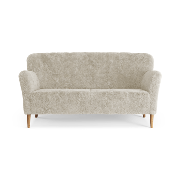 Nova 2-personers sofa lammeskind, Moonlight-olieret eg Swedese