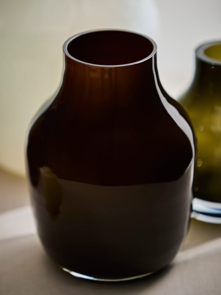 Paloma vase medium 21 cm, Dark brown Tell Me More