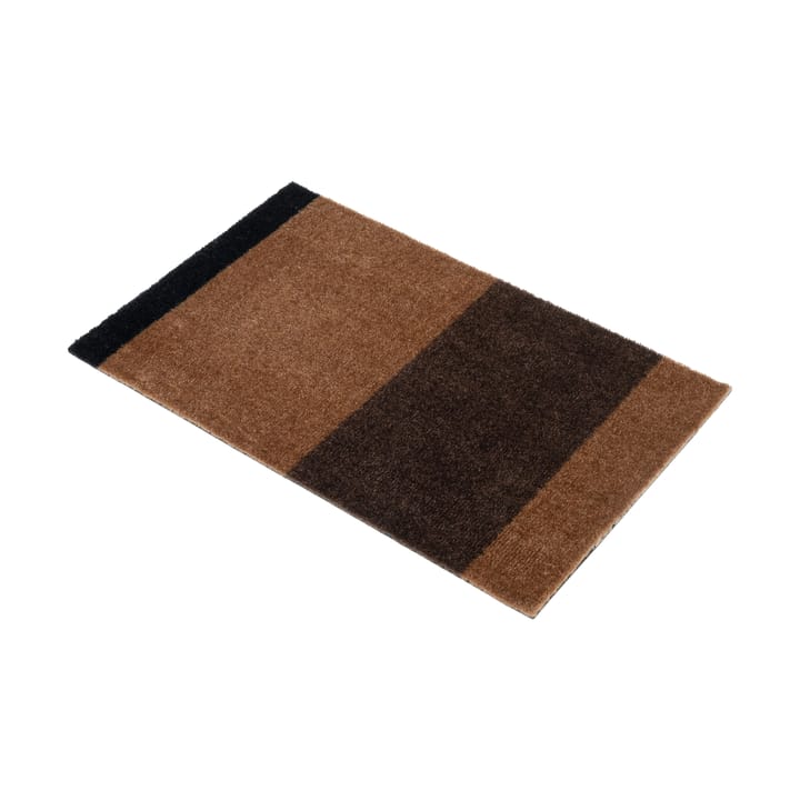 Stripes by tica, horisontal, dørmåtte, Cognac-dark brown-black, 40x60 cm tica copenhagen