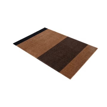 Stripes by tica, horisontal, entrétæppe/løber - Cognac-dark brown-black, 90x130 cm - tica copenhagen