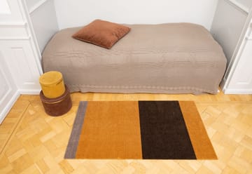 Stripes by tica, horisontal, entrétæppe/løber - Dijon/brown/sand, 67x120 cm - tica copenhagen