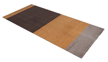 Stripes by tica, horisontal, entrétæppe/løber - Dijon/brown/sand, 90x200 cm - tica copenhagen