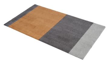 Stripes by tica, horisontal, entrétæppe/løber - Grey/grey/dijon, 67x120 cm - tica copenhagen