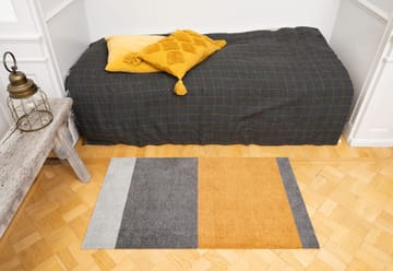 Stripes by tica, horisontal, entrétæppe/løber - Grey/grey/dijon, 67x120 cm - tica copenhagen