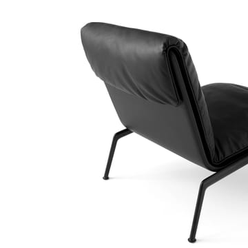 Muno LN18 lounge stol - Warm black-Noble leather Black - &Tradition