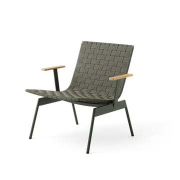 Ville Outdoor AV45 loungestol med armlæn - Bronze green - &Tradition