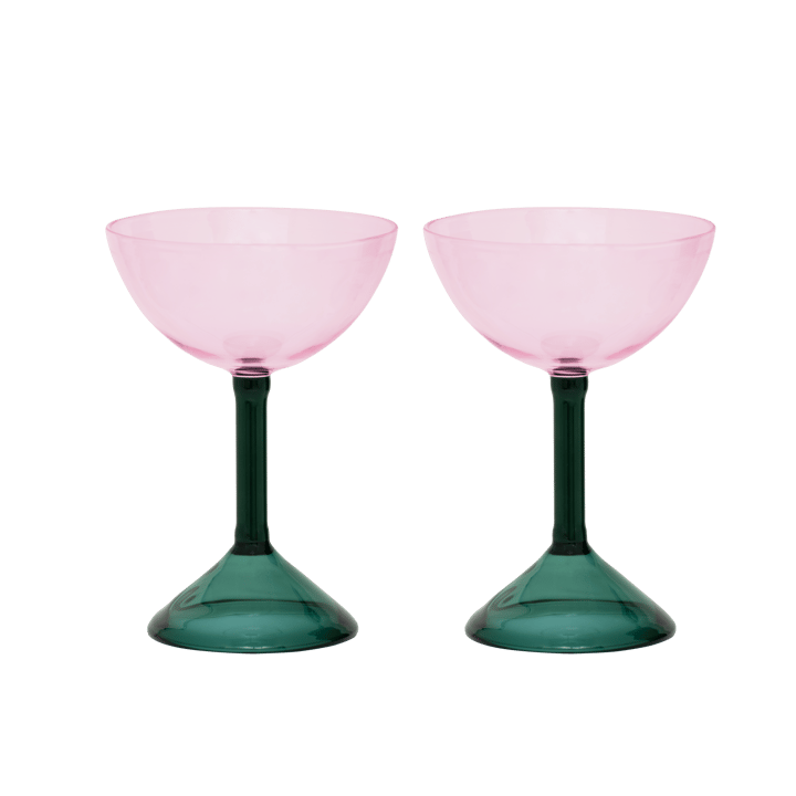 Urban Nature Culture gavesæt coupeglas 2-pak - Pink - URBAN NATURE CULTURE