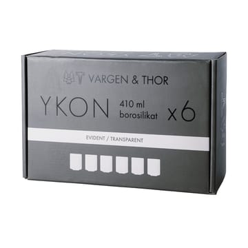 YKON vandglas 6-pak 41 cl - Evident transparent - Vargen & Thor