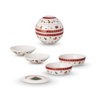 Toy's Delight La petite Boule 5 dele - Hvid-rød - Villeroy & Boch