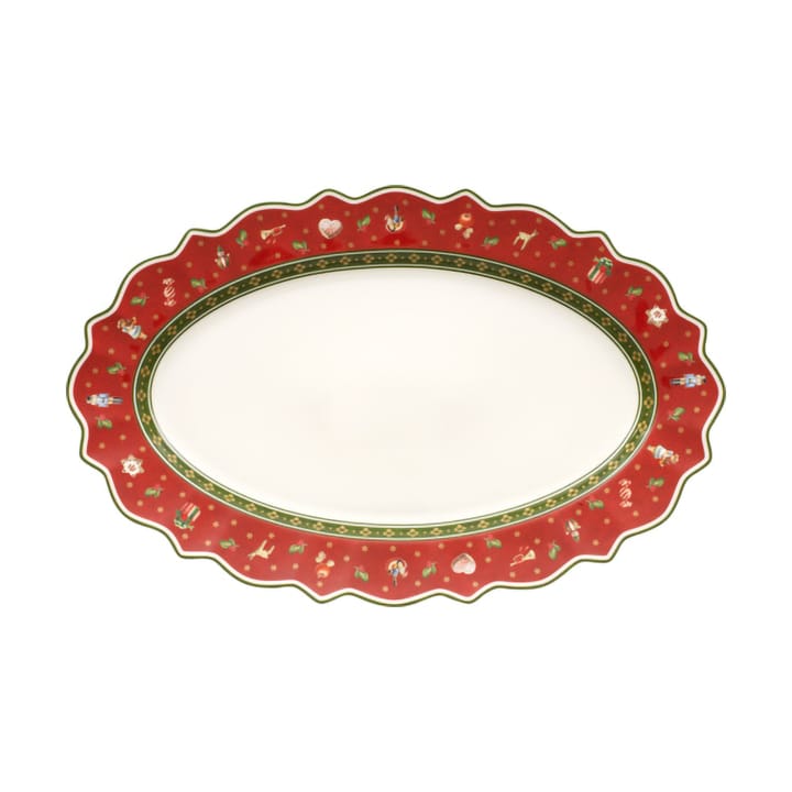 Toy's Delight serveringsfad oval 31x50 cm - Hvid-rød - Villeroy & Boch