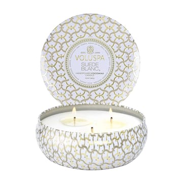 Maison Blanc 3-wick Tin duftlys 40 timer - Suede Blanc - Voluspa