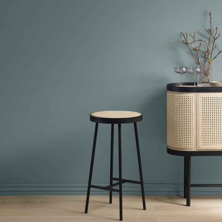 Be My Guest barstol, rattan, sort stålstel Warm Nordic