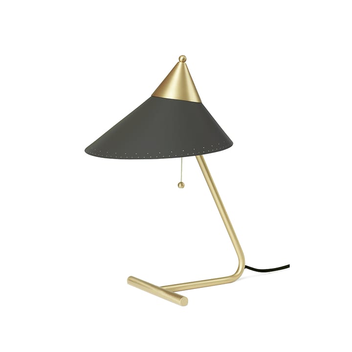 Brass Top bordlampe - charcoal, messingstel - Warm Nordic