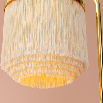 Fringe gulvlampe - cream white, messingforgyldt stål - Warm Nordic