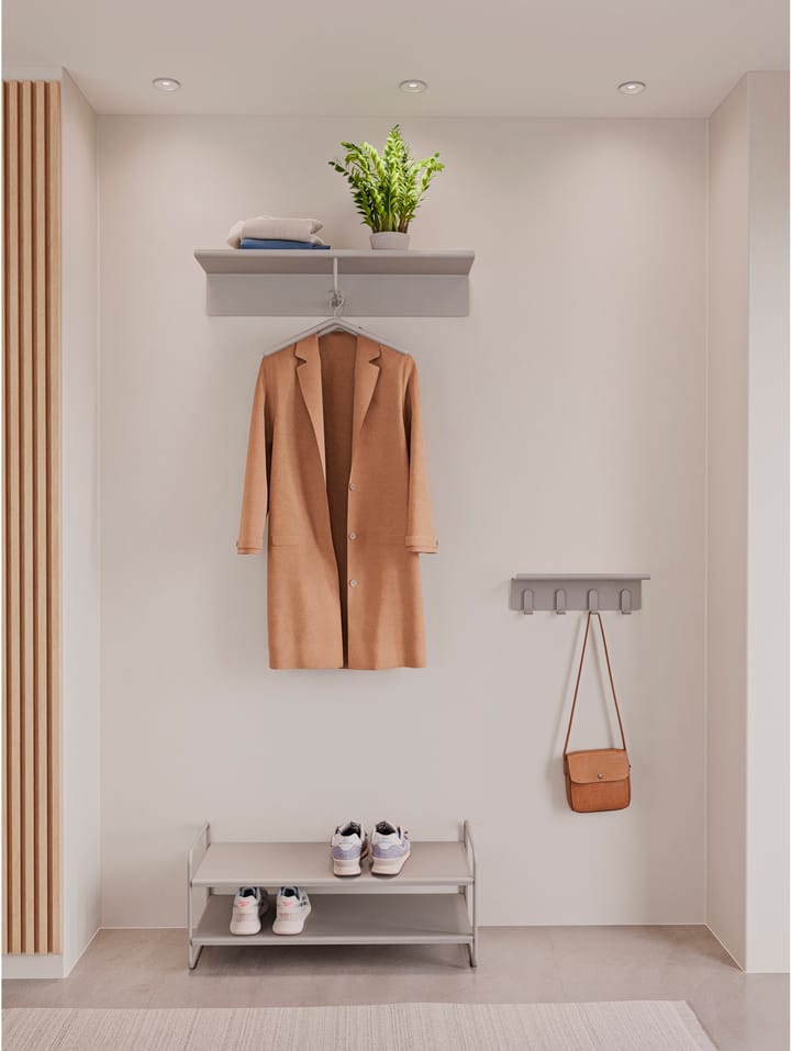 A-Coat rack hattehylde, Soft grey Zone Denmark