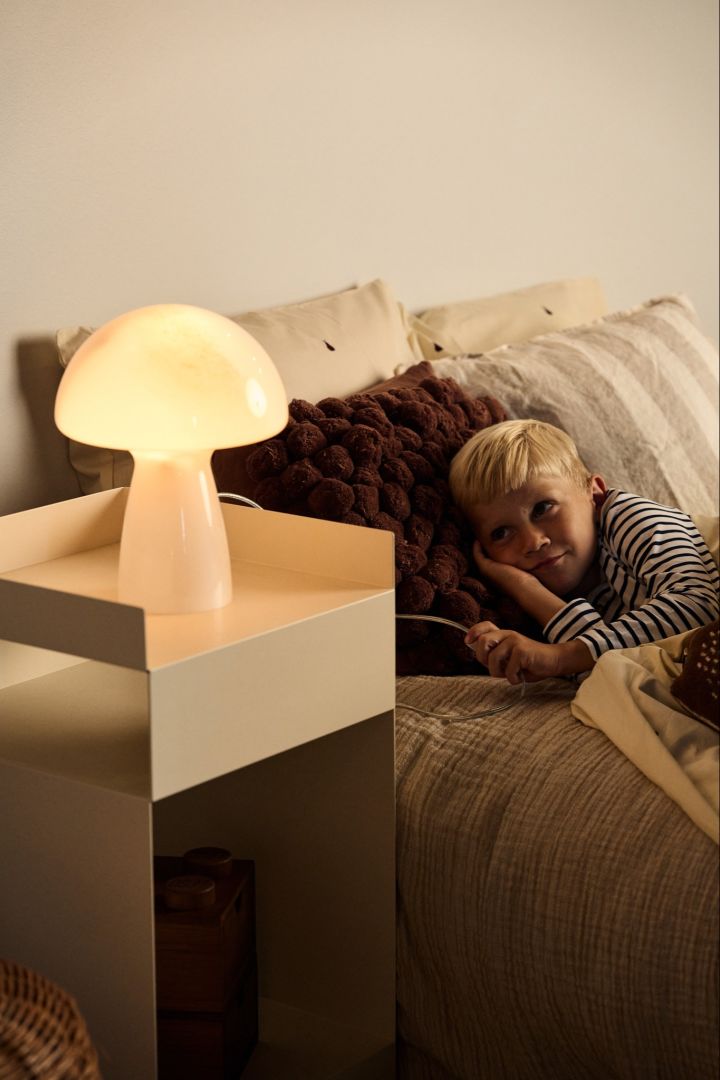 Planlæg din belysning med diffust lys som den svampeformet Fungo lampe fra Globen lighting.